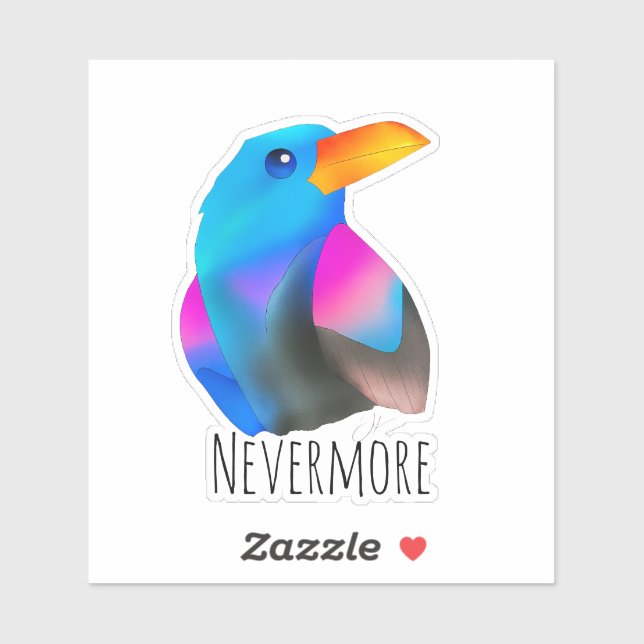 Zitat von Raven Aufkleber (Blatt)