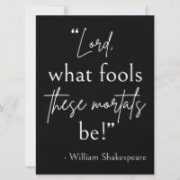 Zitat von Shakespeare - dumme Sterbliche II