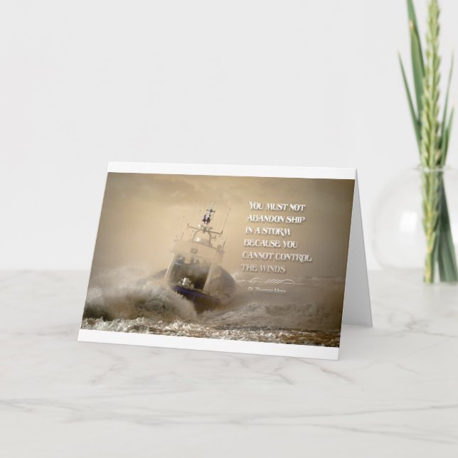 Zitat von St. Thomas More Karte (Vorderseite)