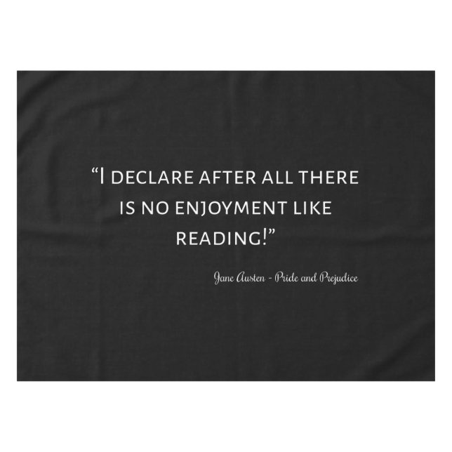 Zitat von Stolz und Vorurteilen III Tischdecke (Vorderseite (Horizontal))