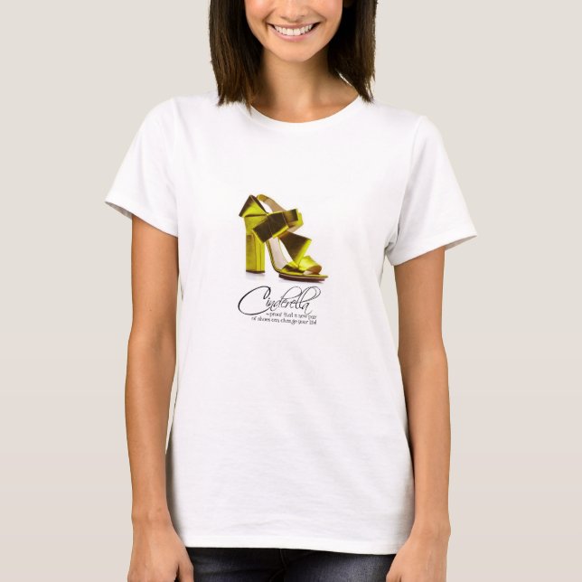 Zitat von T - Shirt Princess Cinderella Lime Green (Vorderseite)