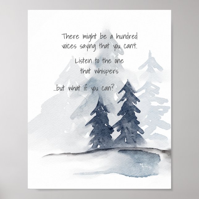 Zitat, was Sie sagen können, wenn Sie Poster (Vorne)