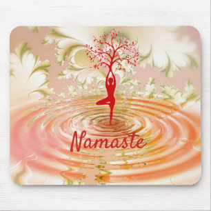 Zitat Yoga Tree of Life Zen Mousepad