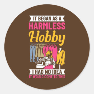 Zitat-Zittern Nähen Fabric Müller Runder Aufkleber