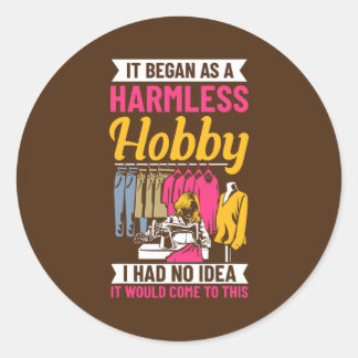 Zitat-Zittern Nähen Fabric Müller Runder Aufkleber