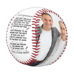 Zitat zu meinem Enkel mit benutzerdefinierten 2 Fo Baseball