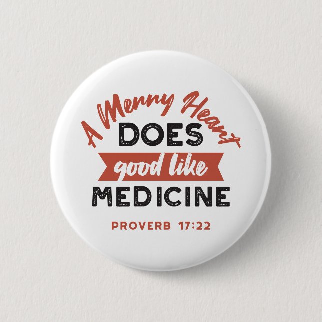 Zitat zu Proverb 17 Bibelversen Button (Vorderseite)