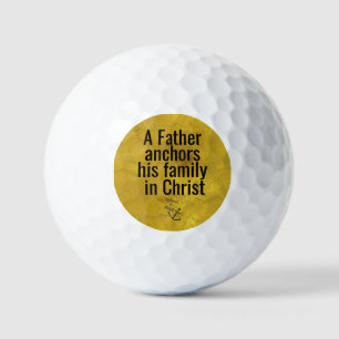 Zitat zum Christlichen Vater Golfball