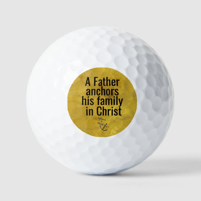 Zitat zum Christlichen Vater Golfball (Vorderseite)