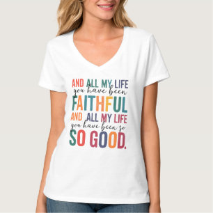 Zitat zum Christlichen Wortgedanken   treu T-Shirt