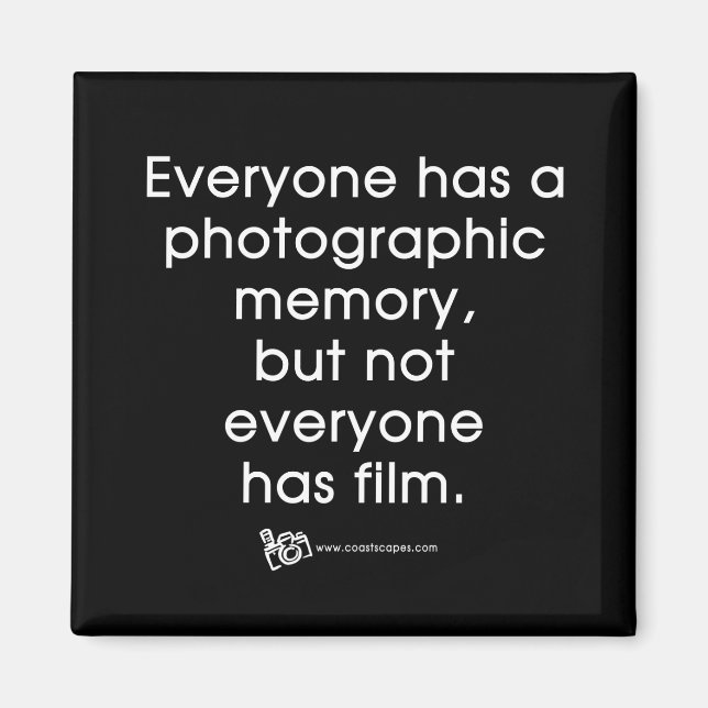 Zitat zum Fotospeicher Magnet (Vorne)