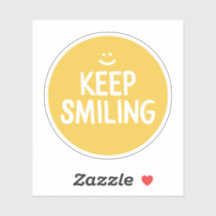 Zitat zum gelben Glück Behalte Lächeln