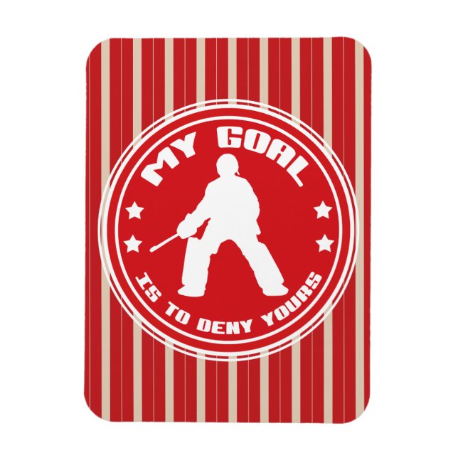 Zitat zum Hockey-Goalie Magnet (Vertikal)