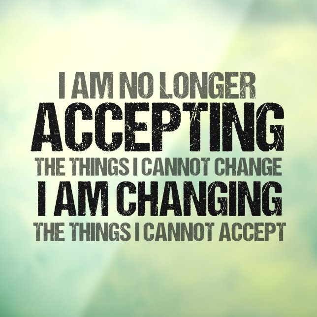 Zitat zum inspirierenden politischen Aktivismus Fensteraufkleber (Blatt 3)