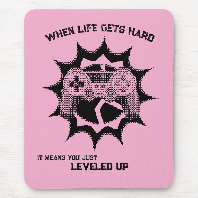 Zitat zum Levelaufstieg des Spielers Mousepad (Vorne)