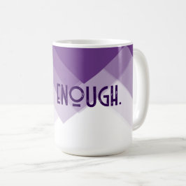 Zitat zum Lila Abstrakten Kaffeetasse