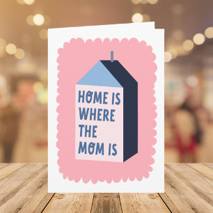 Zitat zum Muttertag Modern Minimalistisch Pastellf Karte