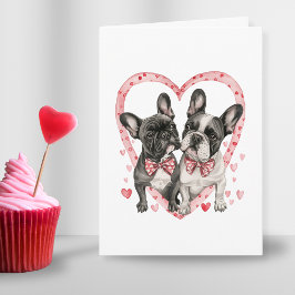 Zitat zum niedlichen französischen Bulldog-Valenti Feiertagskarte