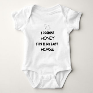 Zitat zum Sonnenpferd: Ich verspreche, Letztes Pfe Baby Strampler