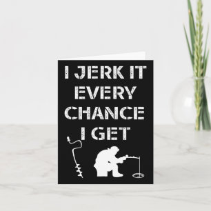 Zitat zum Thema "Funny Ice Fishing" für gefrorene  Karte