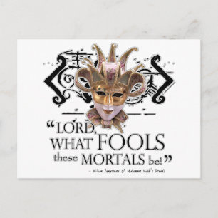 Zitat zum Traum der Nacht im Sommer Postkarte