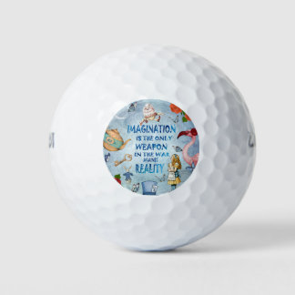 Zitat zur Alice im Wunderland - Vorstellungskraft Golfball