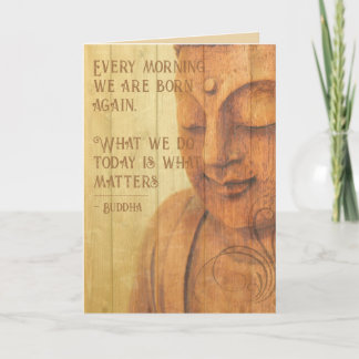 Zitat zur Bejahung des Buddhismus Karte