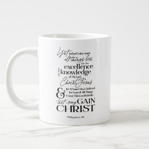 Zitat zur christlichen Bibel Jumbo-Tasse