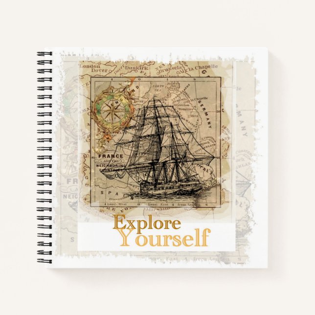 Zitat zur coolen Selbstverbesserung Moderne Elegan Notizbuch (Vorderseite)