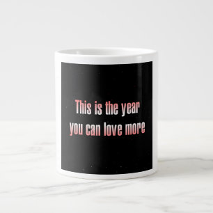 Zitat zur Ermutigung # 207 Jumbo-Tasse