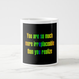 Zitat zur Ermutigung # 295 Jumbo-Tasse