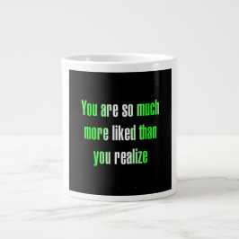 Zitat zur Ermutigung # 296 Jumbo-Tasse