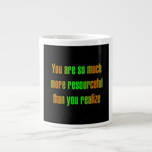 Zitat zur Ermutigung # 306 Jumbo-Tasse