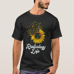 Zitat zur gelben Blume der Radiologie T-Shirt