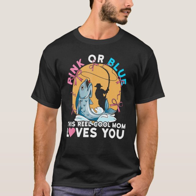 Zitat zur Geschlechtsenthüllung Rosa oder Blau für T-Shirt (Vorderseite)