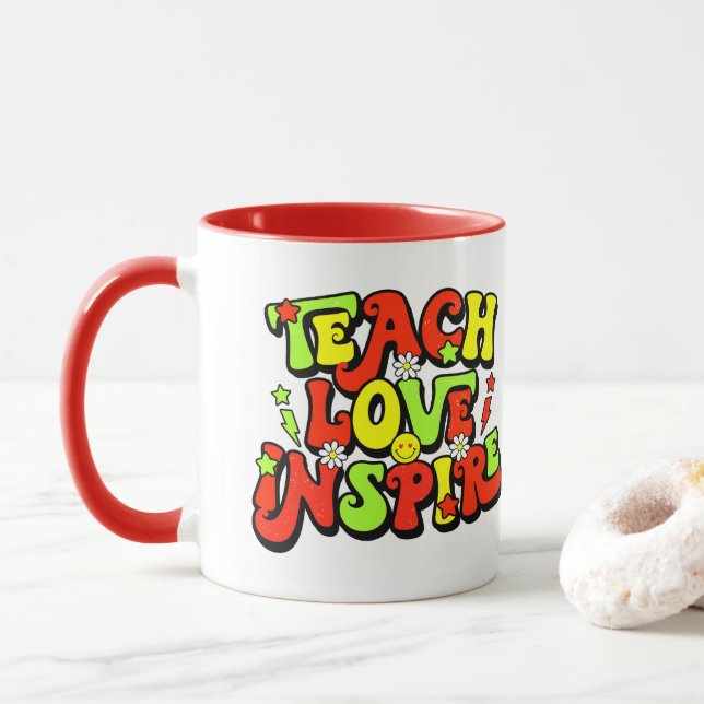 Zitat zur Inspiration Tasse (Mit Donut)