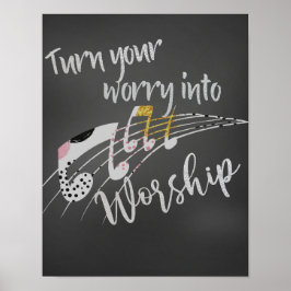 Zitat zur inspirierenden Christlichen Förderung Poster