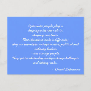 Zitat zur inspirierenden Postkarte