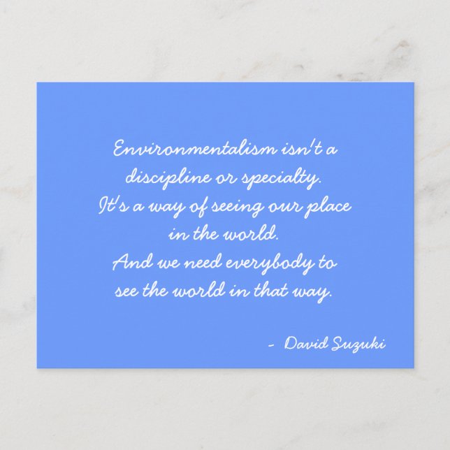 Zitat zur inspirierenden Postkarte (Vorderseite)