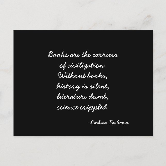 Zitat zur inspirierenden Postkarte (Vorderseite)