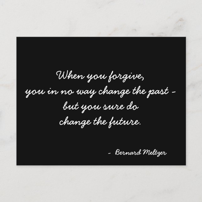 Zitat zur inspirierenden Postkarte (Vorderseite)