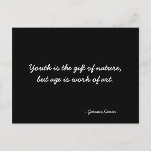 Zitat zur inspirierenden Postkarte