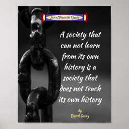 Zitat zur Junetezehnten Gesellschaft Poster