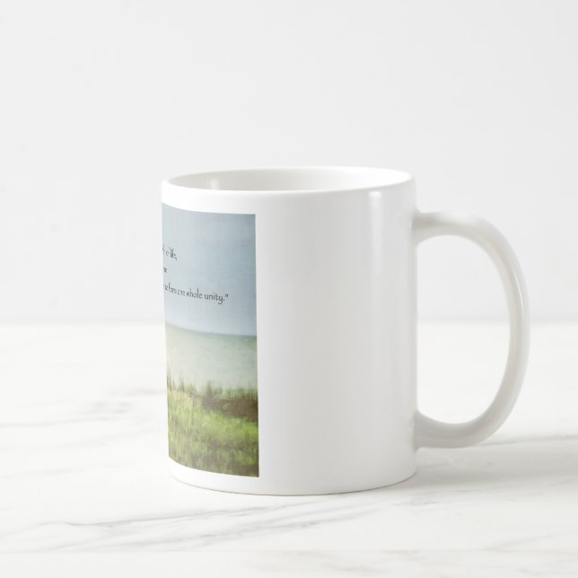 Zitat zur montessorischen Strandszene Tasse (Rechts)