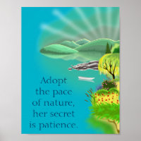 Zitat zur Natur und Geduld