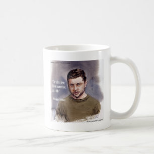 Zitat zur Qualität von Volodomir Zelensky und Muni Kaffeetasse