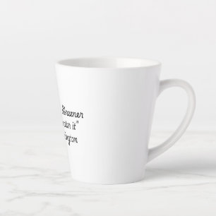 "Zitat zur Sammlung von Leben" Neil Barrington Milchtasse