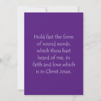 Zitat zur Schrift 2 Timothy 1 13