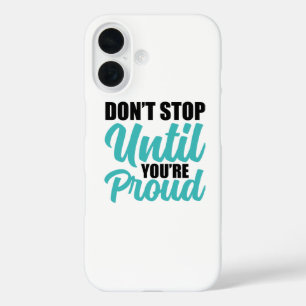 Zitat zur zielorientierten Verwirklichung iPhone 16 Hülle