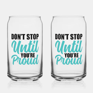 Zitat zur zielorientierten Verwirklichung Dosenglas